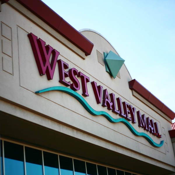 front of west valley mall