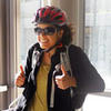 thumbs up biker thumbs up biker